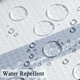 thumbnail image 2 of Modern Geometric Shower Curtain Blue, Waterproof Shower Curtains and Polyester Bath Curtain for Bathroom, Textured Fabric Shower Curtain Set with 12 Hooks, Machine Washable, 72 x 72 inch, 2 of 6