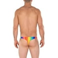 thumbnail image 3 of Gary Majdell Sport Mens New Thick Rainbow Stripe Swimsuit Large, 3 of 4