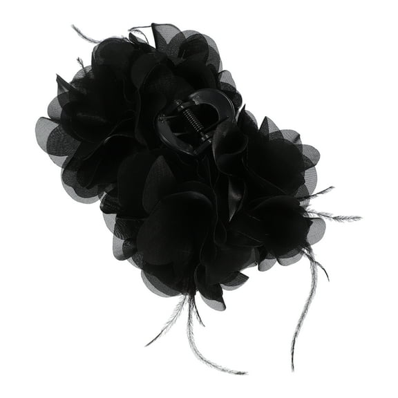 Unique Bargains 1 Pc Classic Elegant Hair Clips Hairdo Clip for Women 5.91"x4.72"x3.54" Black
