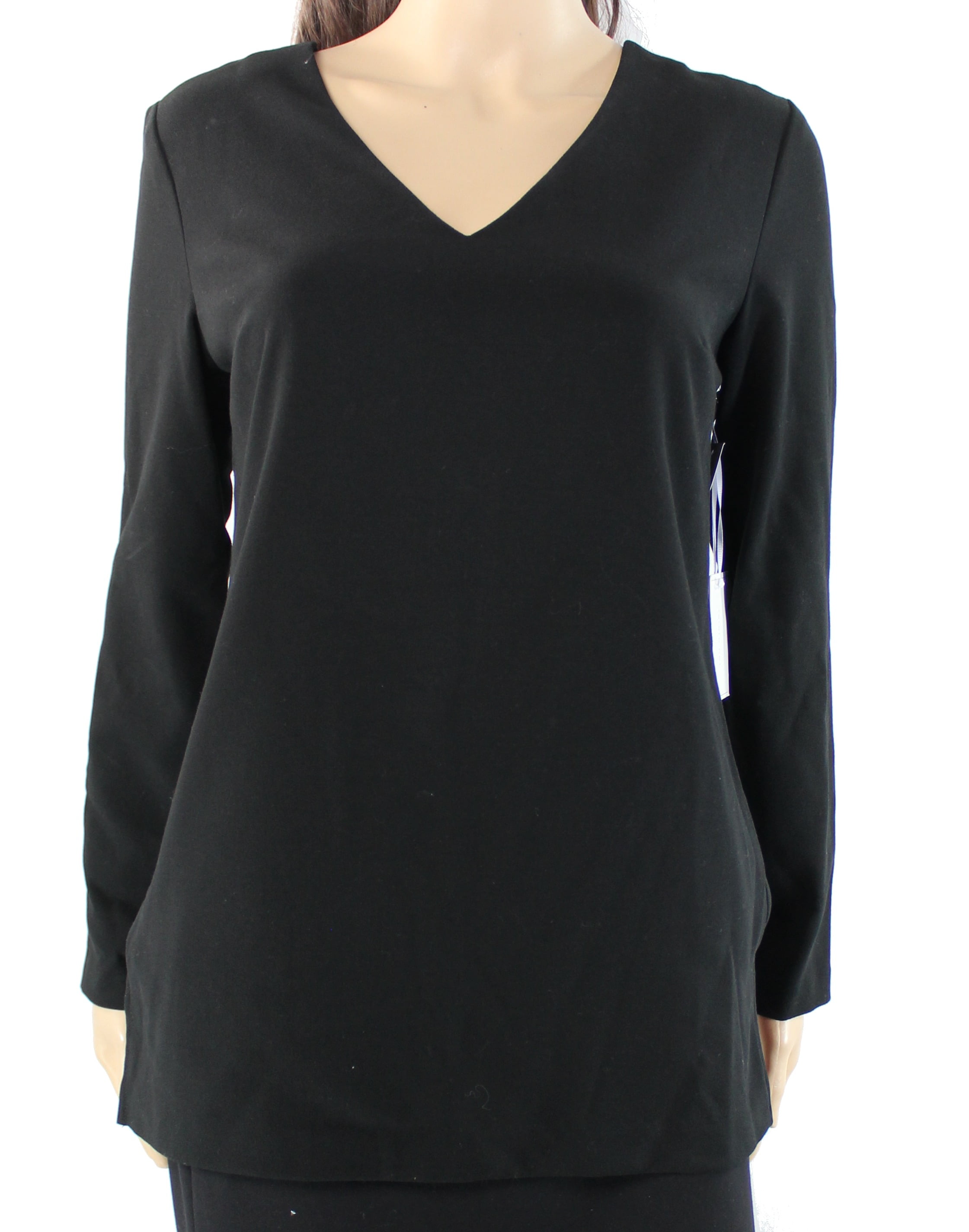1.STATE - 1. State NEW Rich Black Womens Size Small S V-Neck Cutout ...