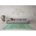 thumbnail image 3 of Ahgly Company Indoor Rectangle Abstract Light Blue Modern Area Rugs, 2' x 4', 3 of 4