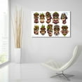 thumbnail image 6 of Epic Art 'Tiki Heads Flat' by Flyland Designs, Acrylic Glass Wall Art, 36"x24", 6 of 8