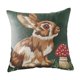thumbnail image 2 of CaiYueKe Easter Rabbit Floral Pillow Cover - Sofa Cushion Case Home Decor Throw Pillow for Living Room Couch Bedroom Outdoor Indoor Decorative Accent Spring Holiday Farmhouse Decor, 2 of 8