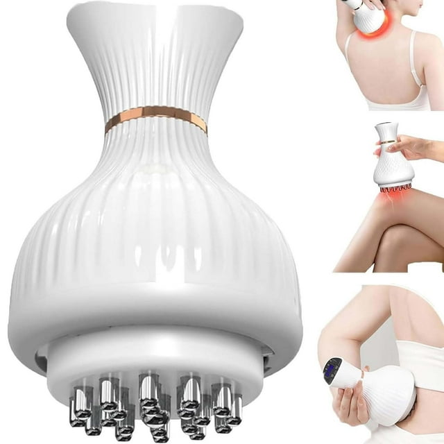 Fiudx Cepillo Corporal Completo, Dispositivo de Cinco Dragados, Raspador Eléctrico, Tecnología de Ventosa, Alivio de La Fatiga En Brazos y Piernas, Uso Doméstico o Tratamiento de Spa, Diseño Recargab