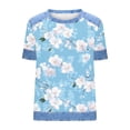 thumbnail image 5 of Haivin Womens T Shirts Short Sleeve Casual V Neck Summer Tops Blouses, 5 of 5
