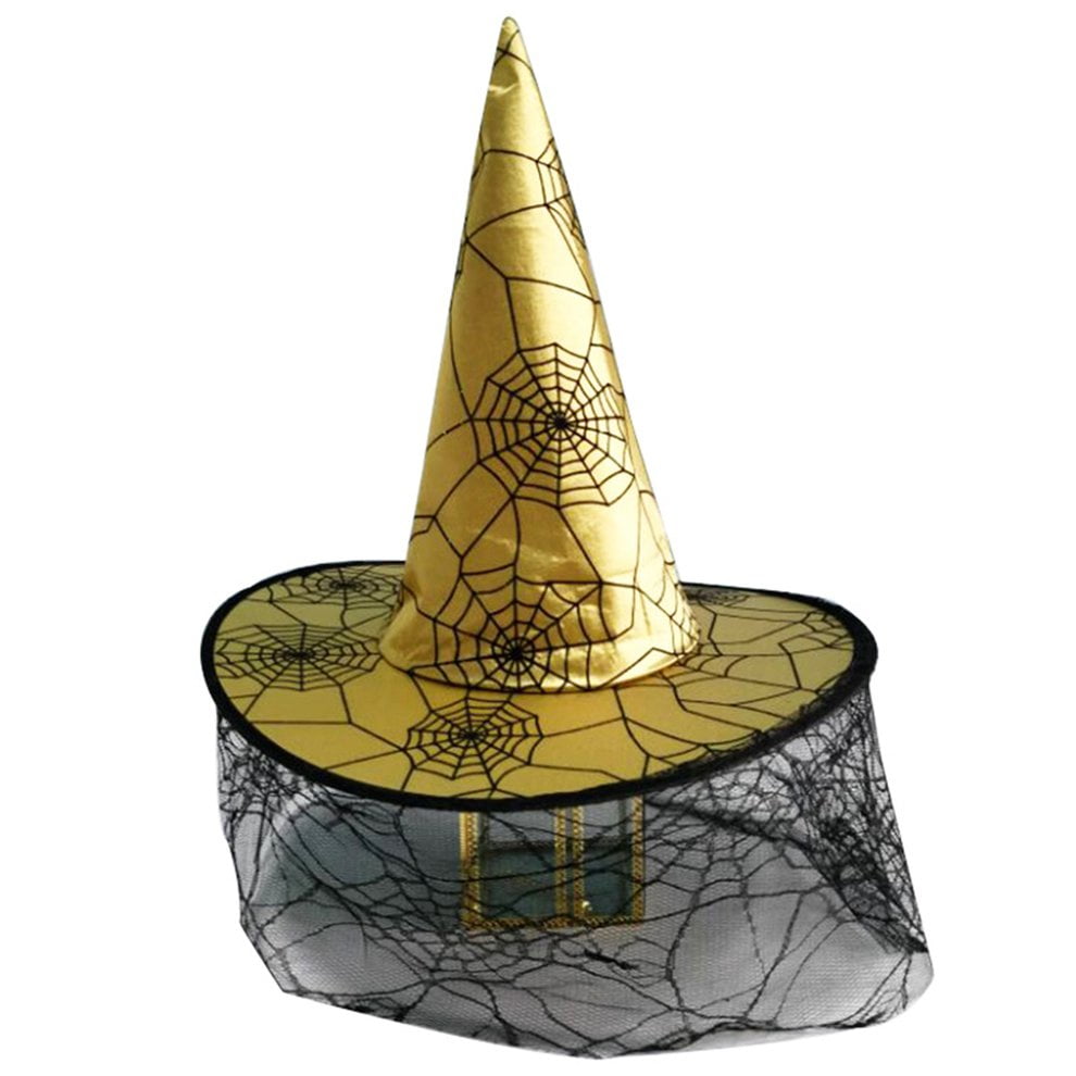 witch hat with veil