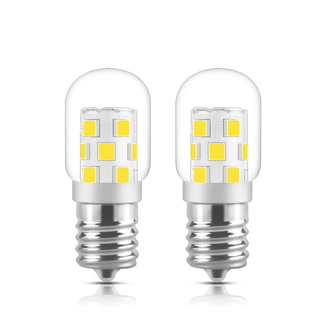 Bombillas LED Serbion para microondas, 3 W, 400 lm, 2700 K, E17, paquete de 2