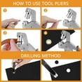 thumbnail image 3 of Portable Grommet Tool Kit Magnetic Handheld Eyelet Pliers Kit Grommet Hand Press Set with 300 Eyelet for Canvas Tarp, 3 of 9