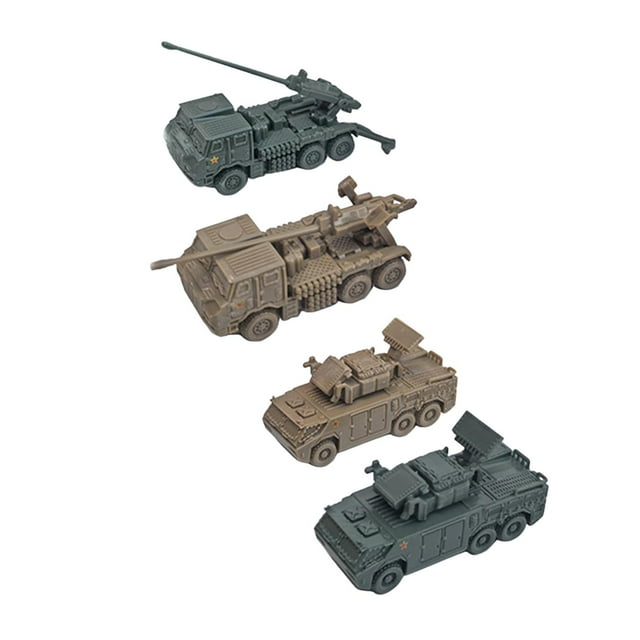 4 maquetas de vehículos a escala 1:144 para niños mayores de 14 años, ideal para armar y montar en casa. Estilo K