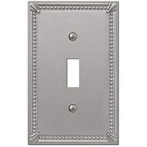 Amerelle 74TBN Moderne Wallplate 1 Toggle Cast Metal Brushed Nickel 1-Pack