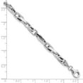 thumbnail image 4 of Auriga Fine Jewelry 14K White Gold Fancy Link Bracelet 8.25inch for Women, 4 of 6