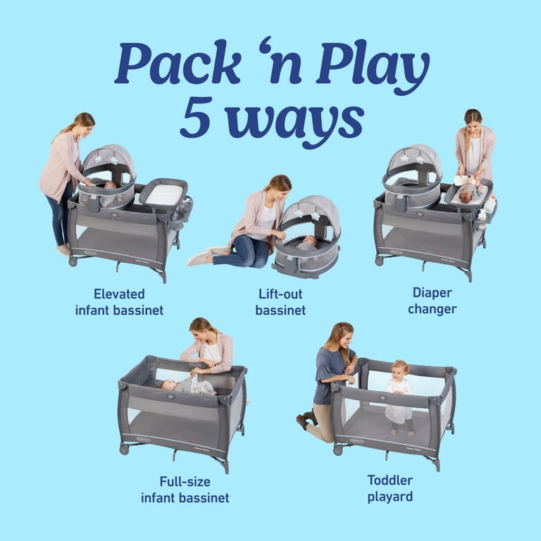 Graco Pack 'n Play Travel Dome DLX Playard with Bassinet photo 2