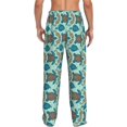 thumbnail image 6 of Cauagu Turtles And Seahorses Mens Pajama Pants Sleep & Lounge Pants,PJ Bottoms with Pockets-Medium, 6 of 7