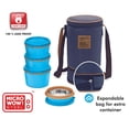 thumbnail image 6 of Milton Bento Lunch Box for Kids & Adults with 4 Insulated Food Containers, Thermal Bag & Spoon, Blue, 6 of 9