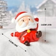 thumbnail image 3 of PATLOLLAV Christmas Miniature Santa Figurines Christmas Decorations Cute Mini Resin Figurines Small Animal Figurines Santa Claus Ornaments Xmas Tree Figurines Holiday Party Favors Decorations, 3 of 5