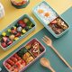 thumbnail image 5 of Promoción de invierno, lonchera Bento Box, contenedor con compartimentos 3 en 1, lonchera Bento ecológica apilable a prueba de fugas para preparación de comidas, 5 of 5