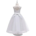 thumbnail image 3 of YAZI  Flower Girls Lace Bridesmaid Dress Long A Line Wedding Pageant Dresses Tulle Party Gown, 3 of 13
