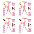 thumbnail image 1 of 4Set 3D Sticker Kids Cute Cartoon Sticker DIY Scrapbook Greeting Card Decorative Sticker for ChildrenA Type Girl, 1 of 7