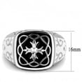 thumbnail image 2 of Luxe Jewelry Designs Men's Stainless Steel Ring with Black Jet Epoxy - Size 13 (Pack of 2), 2 of 4