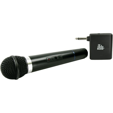 The Singing Machine SMM-107 Unidirectional Dynamic VHF Wireless Microphone With Microphone