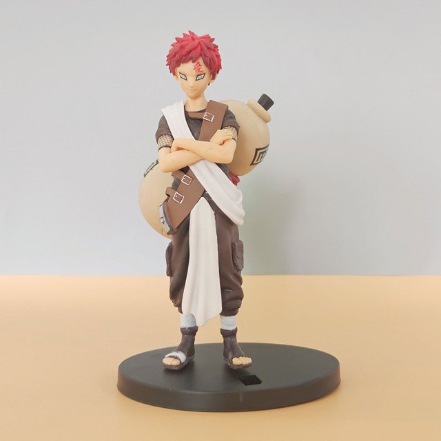 Figura de Naruto de diez años de cien Ninja GK Gaara, sombra de arena, Ninja de arena infantil, calabaza grande en caja, modelo de adorno