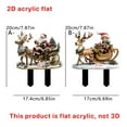 thumbnail image 5 of Nilvkv Winter Reindeer Sled Santa Claus Ground Insertion 2D Flat Outdoor Garden Decoration Stake, Christmas Decorations, Christmas Gifts, 5 of 5