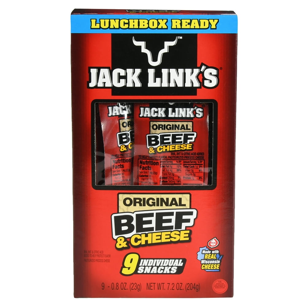 Jack Link's Original Beef & Cheese, 0.8 Oz., 9 Count