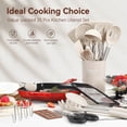 thumbnail image 2 of Juego de utensilios de cocina NCUE 35 piezas con soporte de silicona/acero inoxidable, 2 of 8