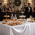 thumbnail image 6 of PoyoKee Christmas Tablecloths Rectangular, 60"×84" Flowing Satin Tablecloth, Christmas Decorations for Wedding Banquet Dessert Table Layout, 6 of 6