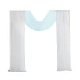 thumbnail image 4 of 3 cortinas de tul para telón de fondo para fiesta boda , cumpleaño fotografía, compromiso, 5 pies x 8,2 pie telón de fondo para fot 2xWhite + 1xBlue Yotijar Cortina de fondo transparente Cortina, 4 of 10