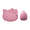 Pink, variant on Impressions Vanity Hello Kitty Silicone Makeup Sponge Case and Blending Sponge Set Beauty Blender (Red)