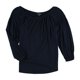 thumbnail image 2 of Ralph Lauren Blusa de punto fruncido para mujer, azul, XXL Ralph Lauren Tejer, 2 of 2