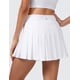 thumbnail image 2 of Falda CRZ YOGA Plisada de Cintura Alta para Tenis y Golf Blanca XX-S, 2 of 6