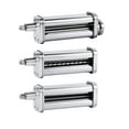 thumbnail image 1 of Nevku - Juego de accesorios para hacer pasta para todos los batidores de soporte KitchenAid, incluyendo rodillo de hoja de pasta, cortador de espaguetis, cortador de fettuccine, 1 of 5