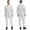 White, variant on Aislor Men's Anti-Static Dustproof Hooded Coveralls Blend Work Zipper Jumpsuits Workshop Uniforms Light Blue XL