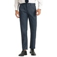 thumbnail image 1 of Pantalones INSPIRE CHIC para hombre, corte regular, frente plano, formales, de vestir, a cuadros, talla 36, azul marino, 1 of 5