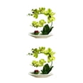 thumbnail image 3 of Naiovety Orquídeas artificiales Plantas de flores falsas Conjunto de bonsái Adornos de balcón de boda Type2 NO2, 3 of 6