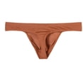 thumbnail image 3 of TANBOM Men's Nylon Sexy G-String Thong Underwear Bulge Pouch Comfortable Breathable Tagless Latte M, 3 of 6