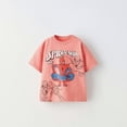 thumbnail image 1 of Camisetas de verano para niños y niñas, ropa deportiva informal, Camiseta con estampado de dibujos animados, Tops holgados de manga corta con cuello redondo a la moda, 1 of 5