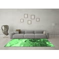 thumbnail image 3 of Ahgly Company Indoor Rectangle Abstract Emerald Green Modern Area Rugs, 3' x 5', 3 of 4