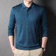 thumbnail image 3 of Sudaderas masculinas, polos casuales para hombre, jersey holgado, talla XXL, manga larga, con cuello, venta social, elegante, alta marca, elasticidad, talla XL, 3 of 5