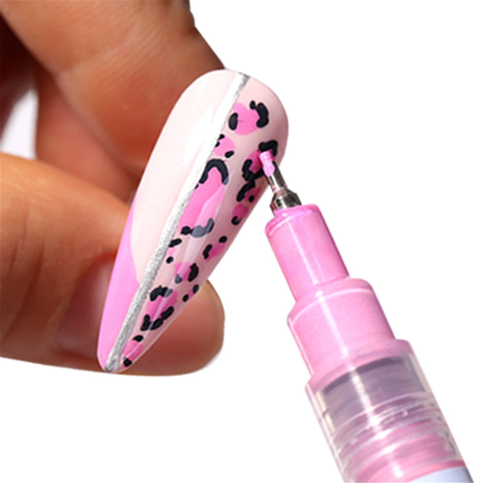Nail Rings for Acrylic Nails Nail Pen Japanese Nail Gel Nail Pens for Kids Nail Design Polish Pen on Nail Holder Tape Dot Pen compatible with Machine Practice Hand Holder for Nails Nail