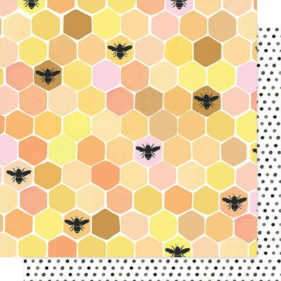 Hazelwood Double-Sided Cardstock 12"X12"-Sweet As Honey