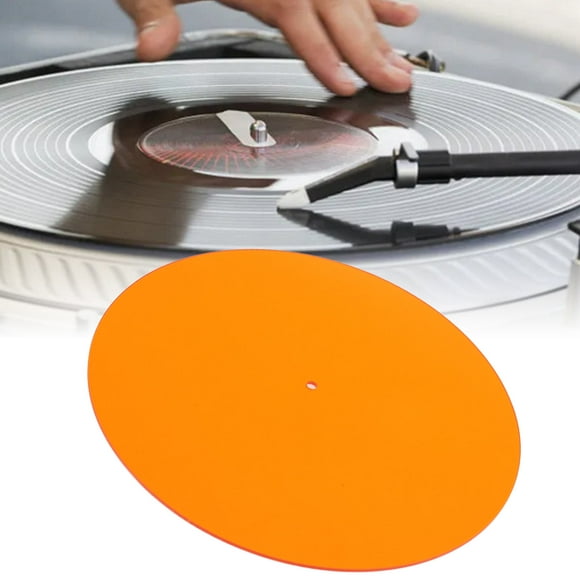 Alfombrilla Acrílica Para Tocadiscos, Alfombrilla Acrílica Para Discos, Diseño De Silicona De Caucho Negro, Tocadiscos Universales De 12 Pulgadas, Alfombrilla Para Tocadiscos De