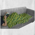 thumbnail image 5 of Fruits Soft Flannel Fleece Throw Blanket, Digitally Generated Bananas Print Peel Fresh Healthy Plantation, Cozy Plush for Indoor and Outdoor Use, 50" x 60", Yellow Dark Yellow, by Ambesonne, 5 of 5
