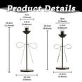 thumbnail image 3 of Metal Candle Holders Valentine'S Day High Black Shaped Candle Holder Curved Candle Holder Modern Metal Candle Holder Dining Table Center Decoration Valentine's Day Wedding Decoration, 3 of 7