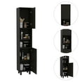 thumbnail image 5 of TUHOME Syrah Corner Bar Cabinet in Black, 5 of 5