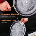 thumbnail image 5 of Plateau de Service Rond en Acrylique Transparent de 13,77 Po - Assiette en Plastique Réutilisable, Robuste et Élégante pour Fruits, Bonbons, - Idéal pour Mariages, Fêtes, Rassemblements - Paquet Simple avec Décoration Aléatoire, 5 of 5