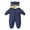Dark Blue, variant on Cute Baby Clothes Newborn Boy Girl Snowsuit Winter Coats Infant Jumpsuit Bodysuits Registry Warm Hooded Suit