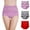 Pink, variant on ZRBYWB Women's Underwear 3-Pack Mixed Color Women's Cotton High Waist Underwear Panties For Women